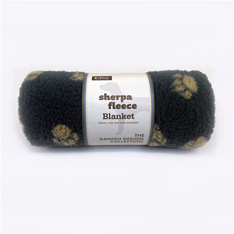 Sherpa Fleece Harbour Paw Blanket - Danish Design