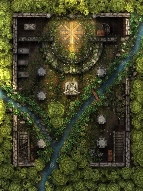 The Lost Temple (24 x 32) : r/battlemaps