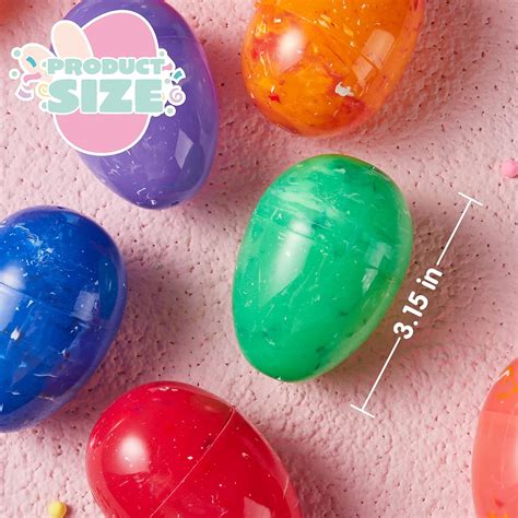 Buy JOYIN 48PCS 3.15 Marble Easter Eggs, Empty Easter Eggs Fillable ...