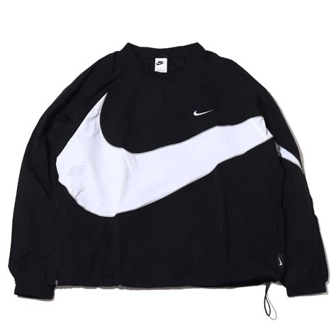 NIKE AS M NK SWOOSH WVN JACKET BLACK/WHITE/WHITE 23SP-I（ナイキ スウッシュ ウーブン ...