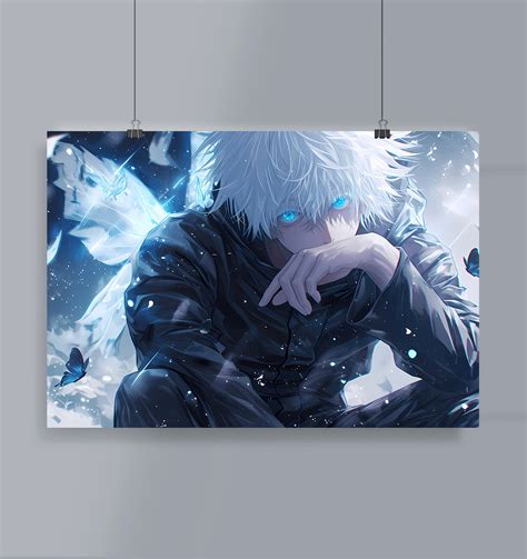 Gojo Six Eyes Poster Landscape Jujutsu Kaisen – Mangastore