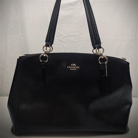 Coach Black Purse •beautiful leather black •... - Depop