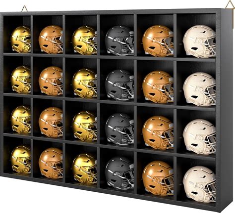 Amazon.com: Gtouse 24 Grids Mini Helmet Display Case, Wall-Mounted ...