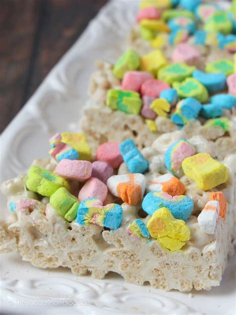 Lucky Charms Marshmallow Treats - The Soccer Mom Blog