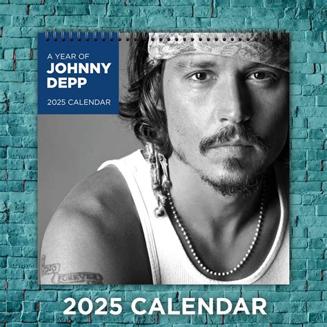 Johnny Depp Calendar 2025, Johnny Depp Celebrity 2025 Wall Calendar for ...