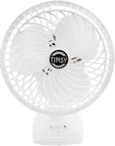 timsy 3 Blade Table Fan (White) with 1 Year Warranty 1200 mm Table Fan ...