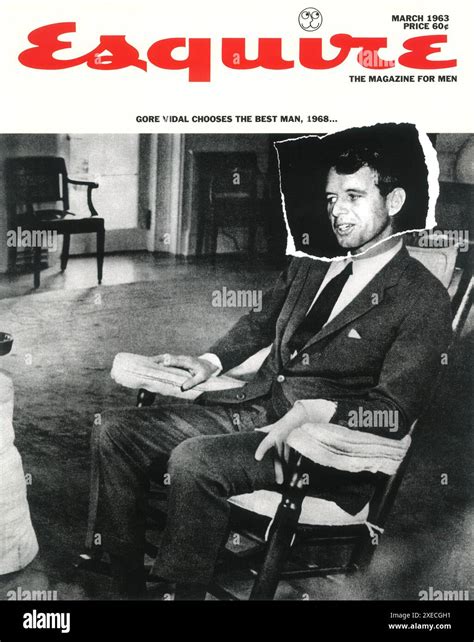 March 1963 Esquire magazine cover Robert Kennedy. George Lois Design Stock Photo - Alamy