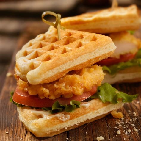 Chicken and Waffle Sandwich-16