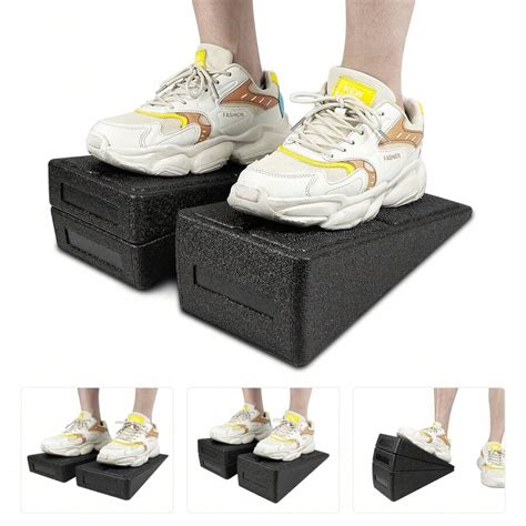 Slant Board 3 Pcs Foam Calf Stretcher With 5 Positions Adjustable Slant ...
