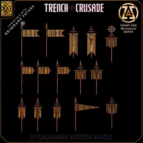 TRENCH WARS - 15 Banners and Flags Pack for Your Crusade - Etsy