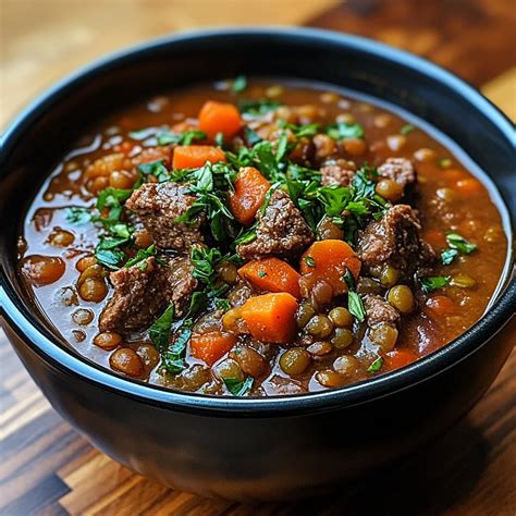 Beef and Lentil Soup - kochratgeber