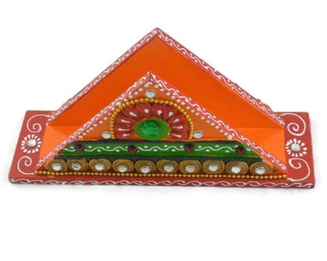 Handmade Handpainted Wooden Paper Napkin (Peacock), Tissue Holder Stand ...