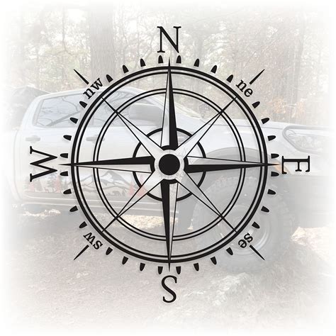 Compass Graphic Car Decal at Joseph Cornwall blog