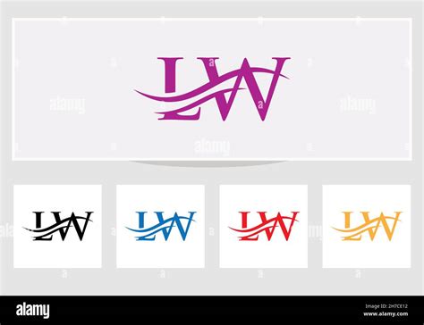 LW letter logo. Initial LW letter business logo design vector template ...