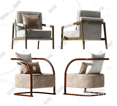 新中式新款休单人休闲椅 休闲座椅-挪威森林|前台-休息区|迪欧家具