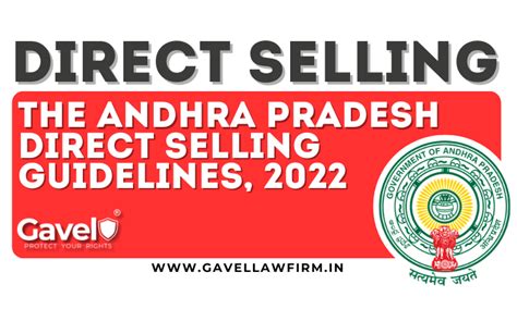 THE ANDHRA PRADESH DIRECT SELLING GUIDELINES, 2022 - Gavel Blog