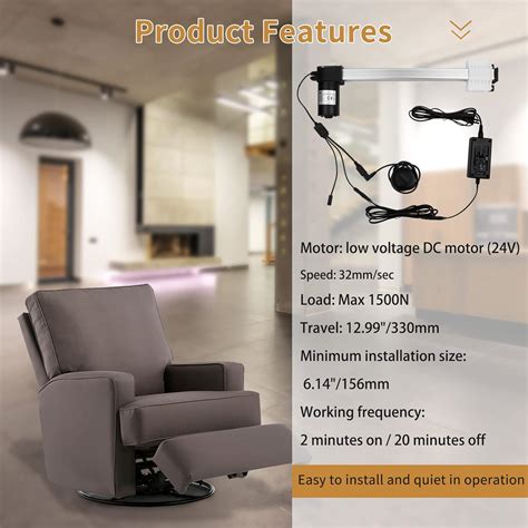 Buy Feikeer Electric Recliner Motor Actuator Can Replace okin JLDQ-11 ...