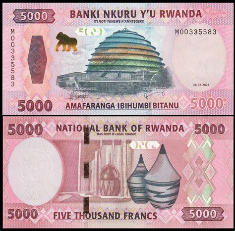 Rwanda 5000 Francs 2024 UNC Banknote - Pick New United Kingdom ...