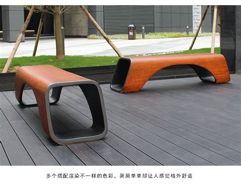 玻璃钢木纹长条坐凳_玻璃钢坐凳 - 欧迪雅凡家具