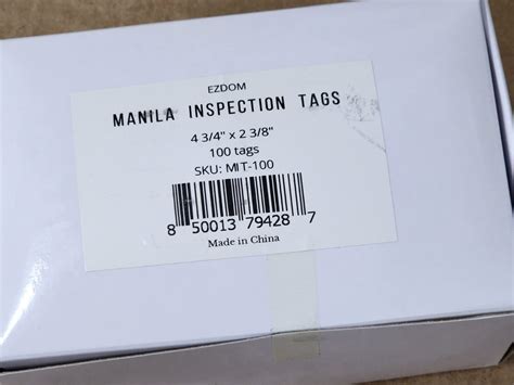 Fire Extinguisher Monthly Inspection Tags - 4 3/4" x 2 3/8" - Box of ...