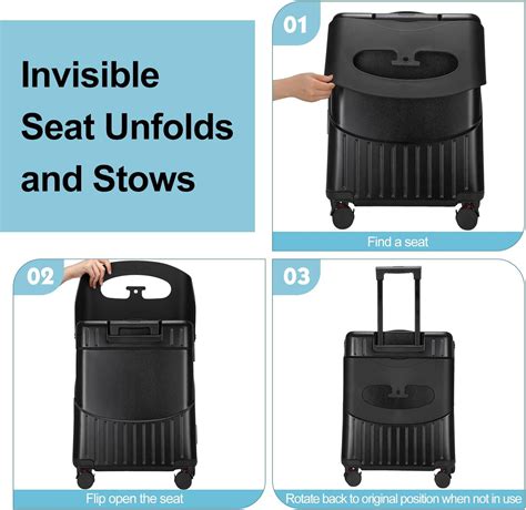 Bulyoou 20 Inch Ride on Luggage with Seat for Kids India | Ubuy
