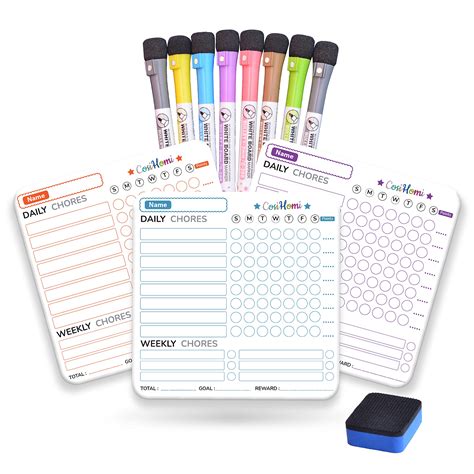 Chore Chart For Kids Magnetic Chore Chart For Refrigerator Magnetic ...