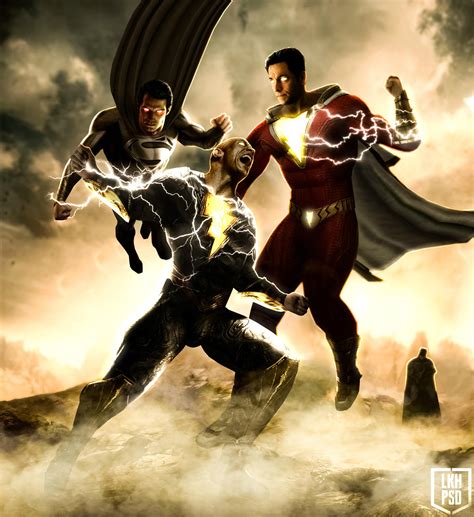 Superman and Shazam vs Black Adam wallpaper by lokeshpsd on DeviantArt