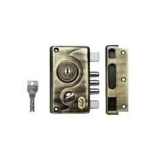 Godrej KS Pentabolt Antique Brass Steel Lock (Standard Size) : Amazon ...
