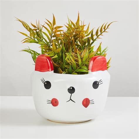 Buy Corsica Eden Ceramic Cat Planter from Corsica by Home Centre at ...
