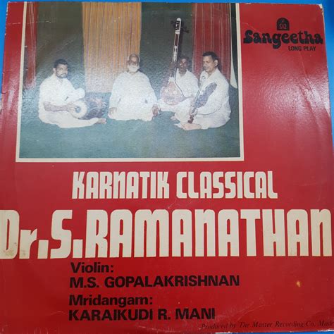 Buy Dr S. Ramanathan - Karnatik Classical | Musiccircle – MusicCircle