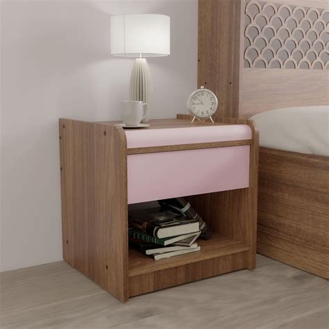 NEUDOT LIXO BST | Engineered Wood | Bedside End Table with 1 Drawer ...