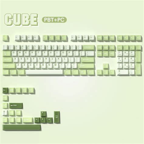 Green Tea Doubleshot Cherry Profile Keycaps – CuriosityCaps