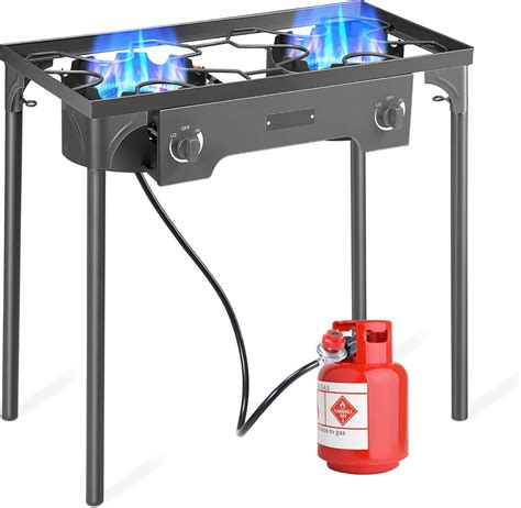 Amazon.com: Outspurge Outdoor Camping Stove, Dual Propane Burner W ...