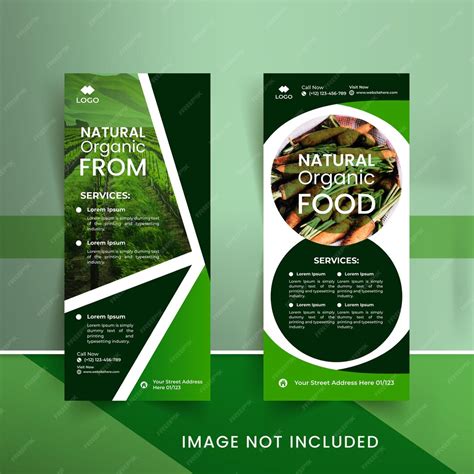 Frischer orangefarbener Lebensmittel-Rollup-Banner-Design ...