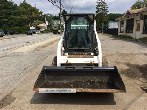 Bobcat S185 Cab Skid Steer Loader Kubota Diesel Engine 4x4 Bucket