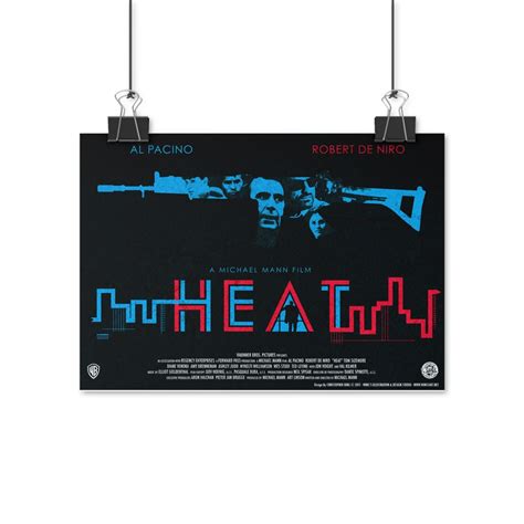 HEAT Movie Poster Alternative Fan Art Michael Mann Robert De Niro Al ...