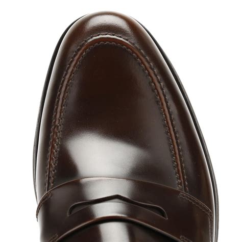 Loake Mens Dark Brown Leather 211 Loafers for Men - Lyst