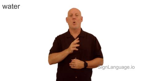 water in ASL - Example # 4 - American Sign Language