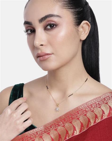 Contemporary Floral Gold Plated Mangalsutra – Abdesignsjewellery