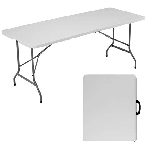 Elevon 6ft Plastic Folding Table Outdoor Indoor Heavy Duty Portable ...