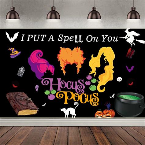 Amazon.com: 30pcs Hocus Pocus Decorations Halloween Hanging Swirl ...
