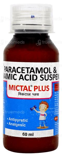 Mictal Plus 50/125 MG Suspension 60 ML | Order Mictal Plus 50/125 MG ...
