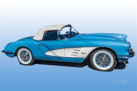 1960 Chevrolet Corvette, 1960 American Cars, Classic Sports Car Photo, Glossy Photo Print ...