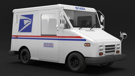 USA Grumman LLV Post Car 3D model | CGTrader