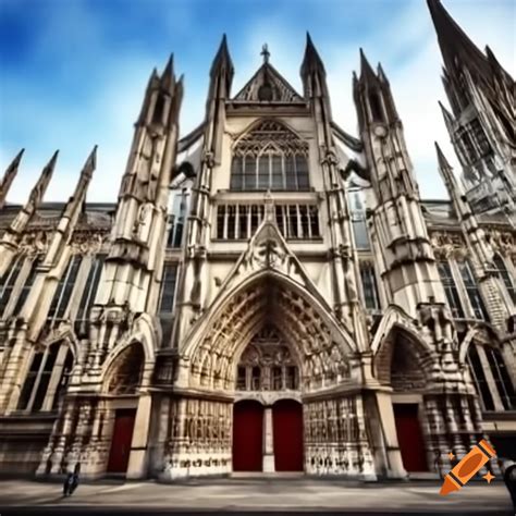 Gothic architecture featuring elaborate details and designs on Craiyon