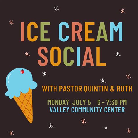 Church Ice Cream Social Clipart