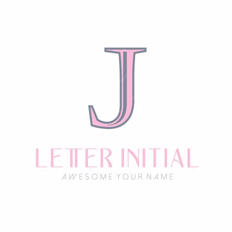 Free Vector | Minimalist letter J initials logo design for personal brand or company