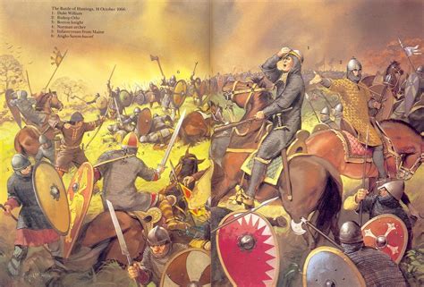 Battle of Hastings 1066 AD by Angus McBride | Medioevo