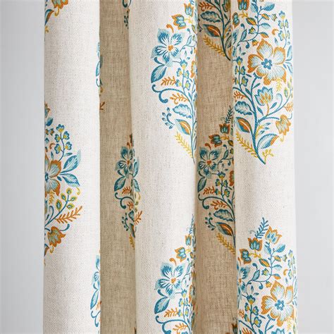 Buy Mellow Bering Floral Print Light Filtering Door Curtain from Home ...