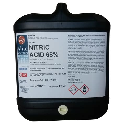 Nitric Acid 68% – Able Westchem